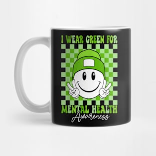 Mental Health Matters I Wear Green Mental Health Awareness Mug